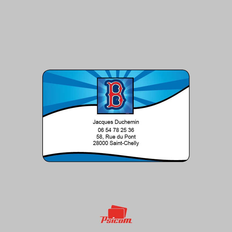 carte blanche de visite plastique