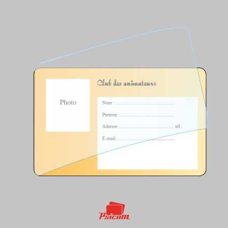 Carte plastique polyester avec Overlay