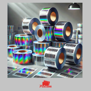 Etiquettes sécuritaires holographiques psicom 2