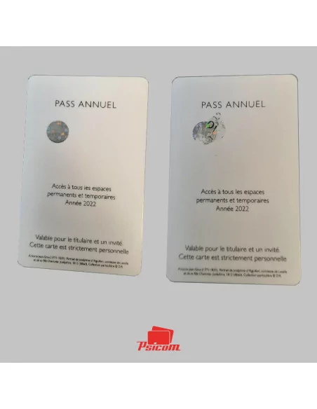 étiquettes holographique arrachée