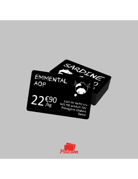 Edikio Price Tag - solution de personnalisation d'étiquettes plastiques pour Commerces