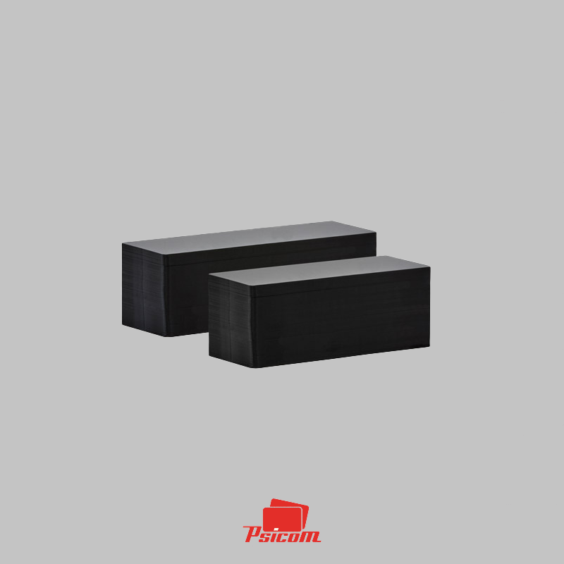 cartes noires mat longue evolis