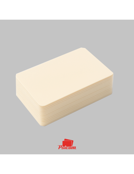 cartes plastiques créme - psicom