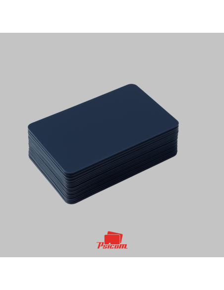 cartes plastiques bleues nuit - psicom