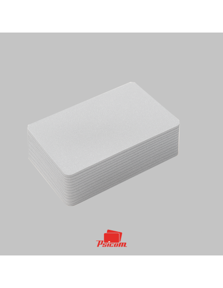 cartes plastiques grise pailleté - psicom