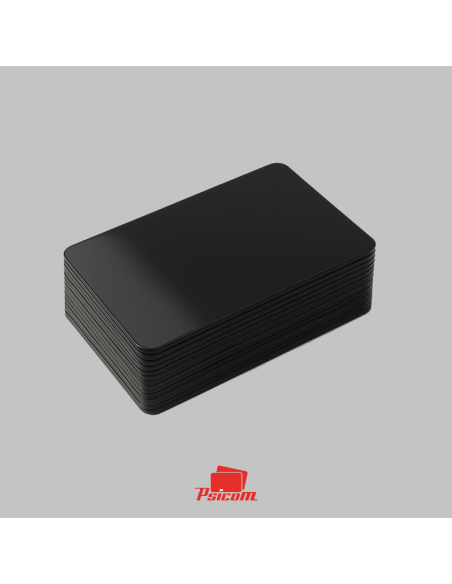 cartes plastiques noires brillantes - psicom
