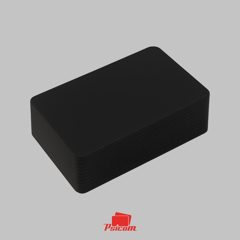 cartes plastiques noires mates - psicom