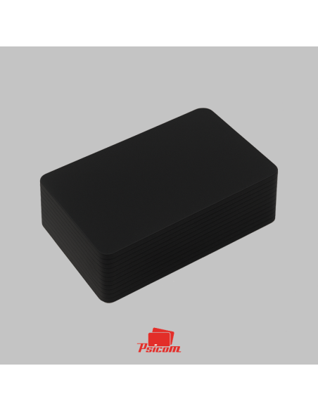 cartes plastiques noires mates - psicom