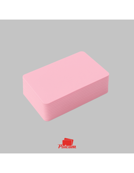 cartes plastiques rose - psicom
