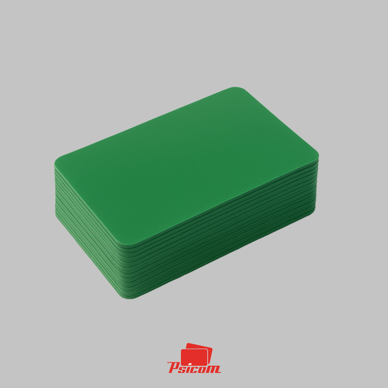 cartes plastiques vertes - psicom