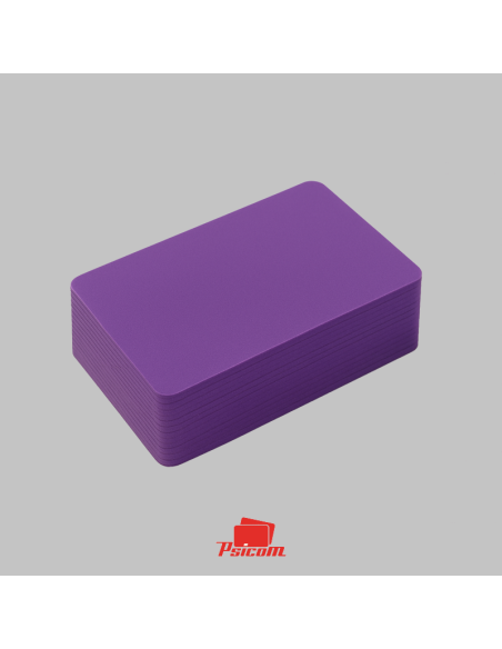 cartes plastiques violet - psicom