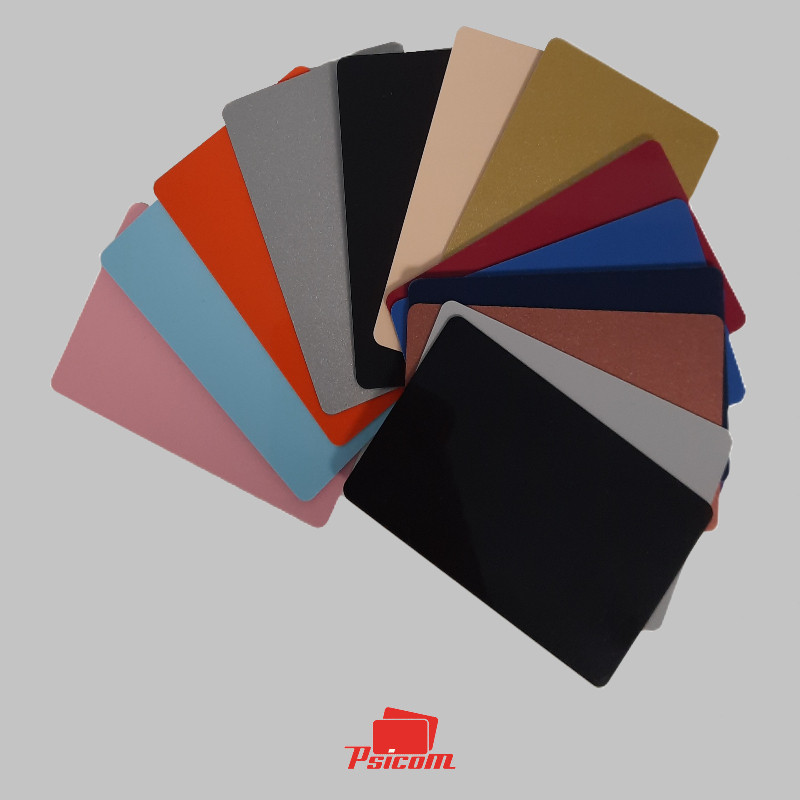 CARTES PLASTIQUES COULEURS PSICOM