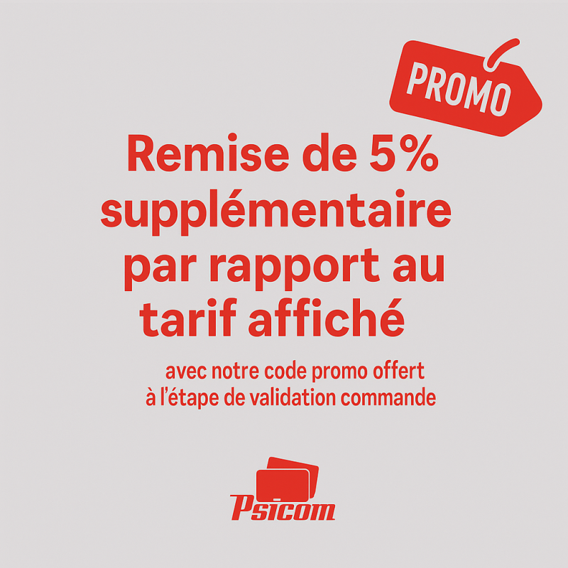 Remise psicom sur BADGY