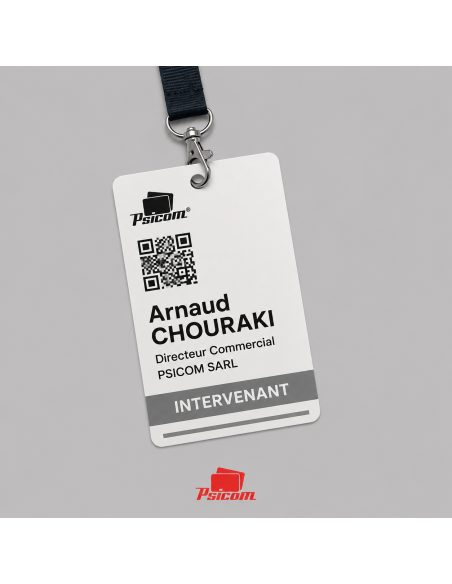 BADGE A6 VIERGE PERFORE