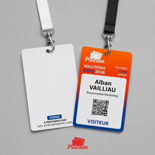 BADGES A6 VIERGES OU IMPRIMES
