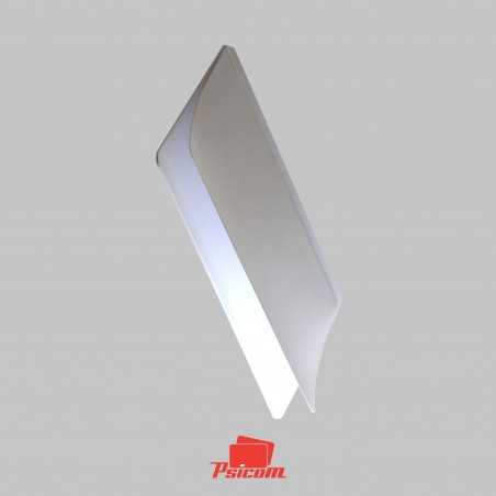 Badge plastique vierge à rabat adhésif - PSICOM