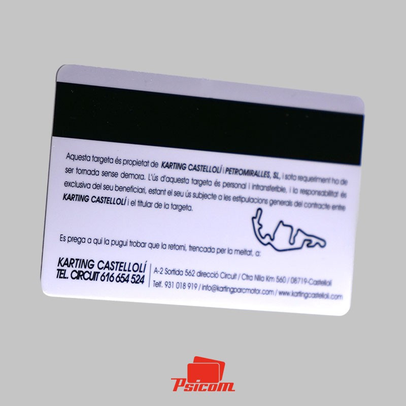 Carte plastique à piste magnétique - PSICOM