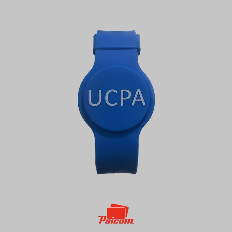 Bracelet plastique bleu RFID - PSICOM