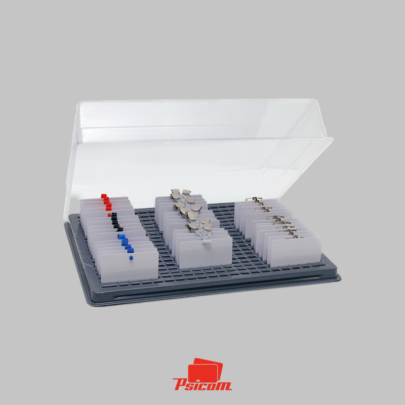 Valisette présentoir de badges plastiques - PSICOM