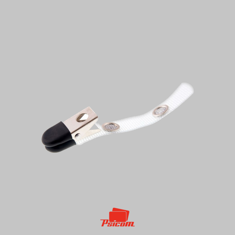 Clip crocodile avec protection caoutchouc à lanière renforcé et pression métal - PSICOM