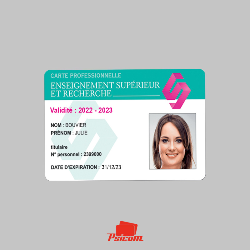 Carte polyester grand format 75x105mm  - PSICOM