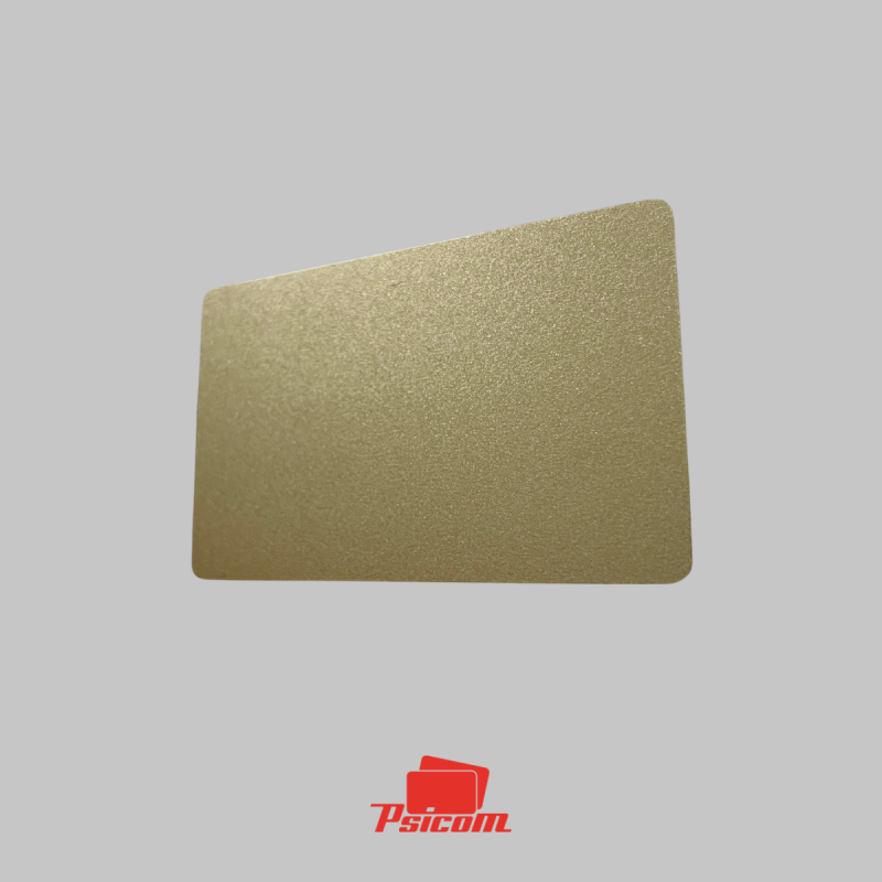 carte plastique couleur teinté dans la masse or pailleté brillante - PSICOM