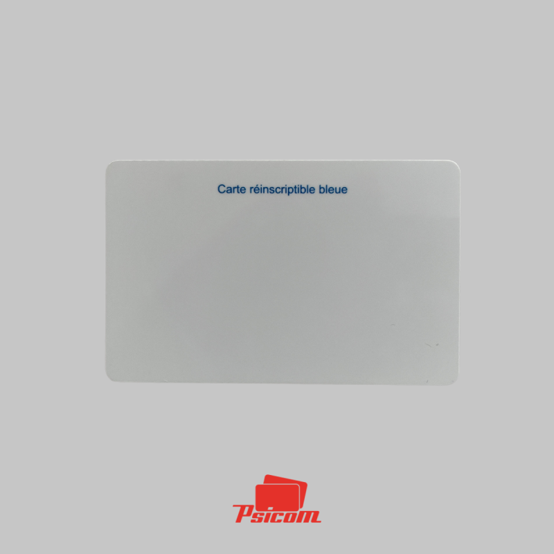 Carte plastique ou papier - blanche  sans...