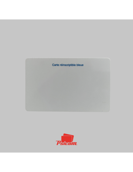 Carte plastique ou papier - blanche  sans impression