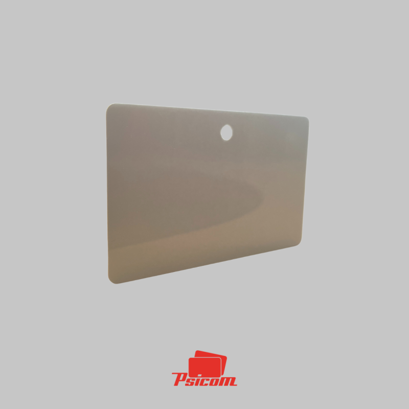 Carte plastique perforation ronde verticale - PSICOM