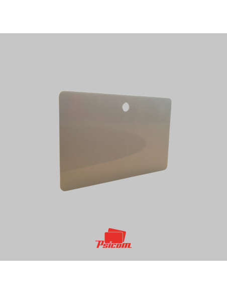 Carte plastique perforation ronde verticale - PSICOM