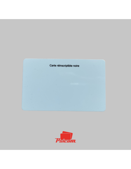 Carte plastique rewrite bleu - PSICOM