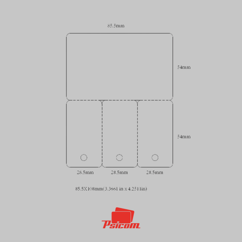 Gabarit carte ft CB + 3 mini cartes - PSICOM