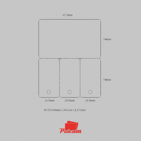 Gabarit carte ft CB + 3 mini cartes - PSICOM