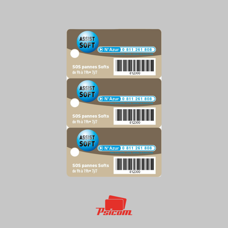 Tri-cartes plastiques - PSICOM