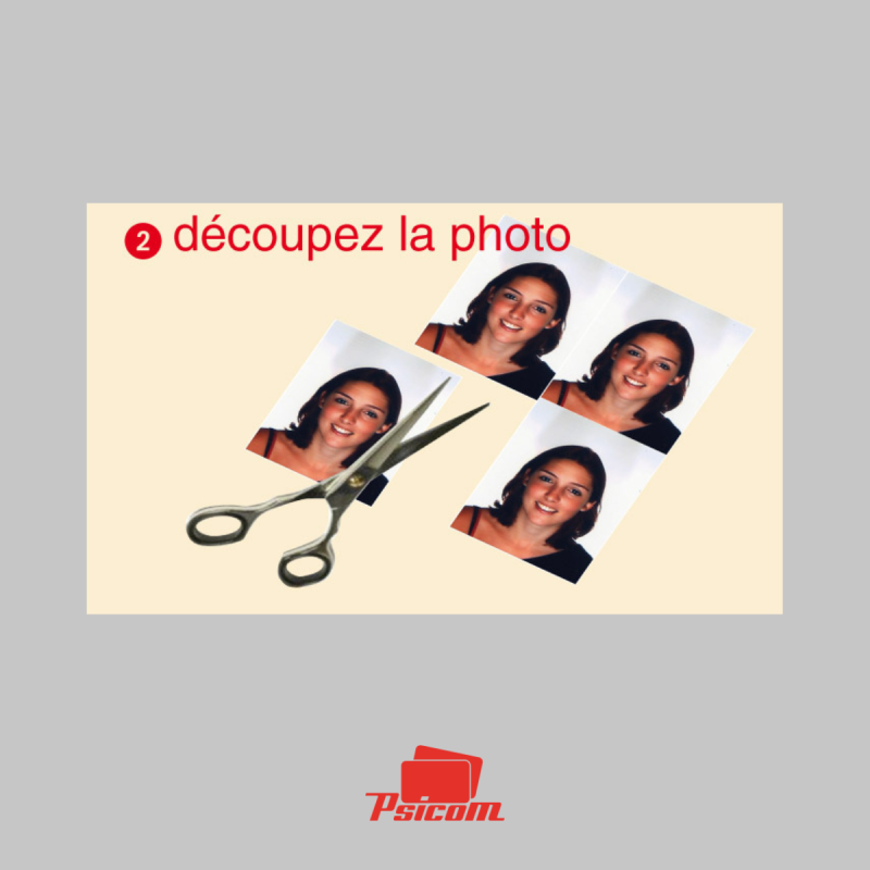 Carte plastique vierge à rabat adhésif - PSICOM