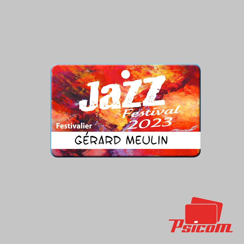 Badge festival 86x54mm - PSICOM