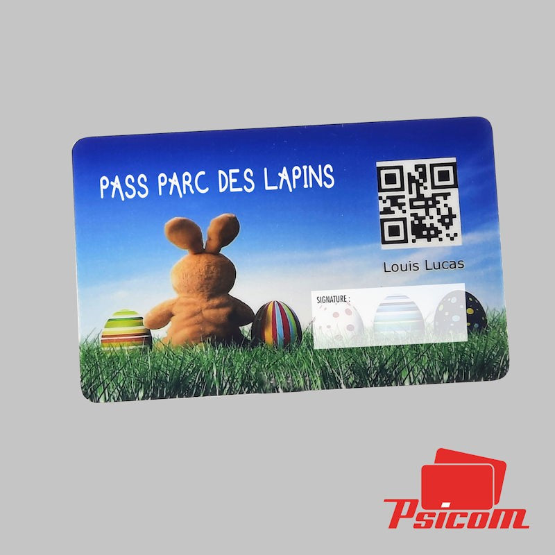 badge plastique loisir - psicom
