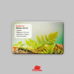 Carte PVC biodégradable