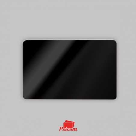 carte plastique couleur teinté dans la masse noire brillante - PSICOM