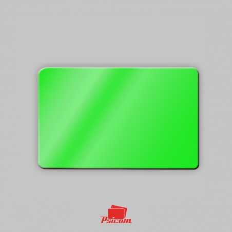 carte plastique couleur teinté dans la masse verte brillante - PSICOM