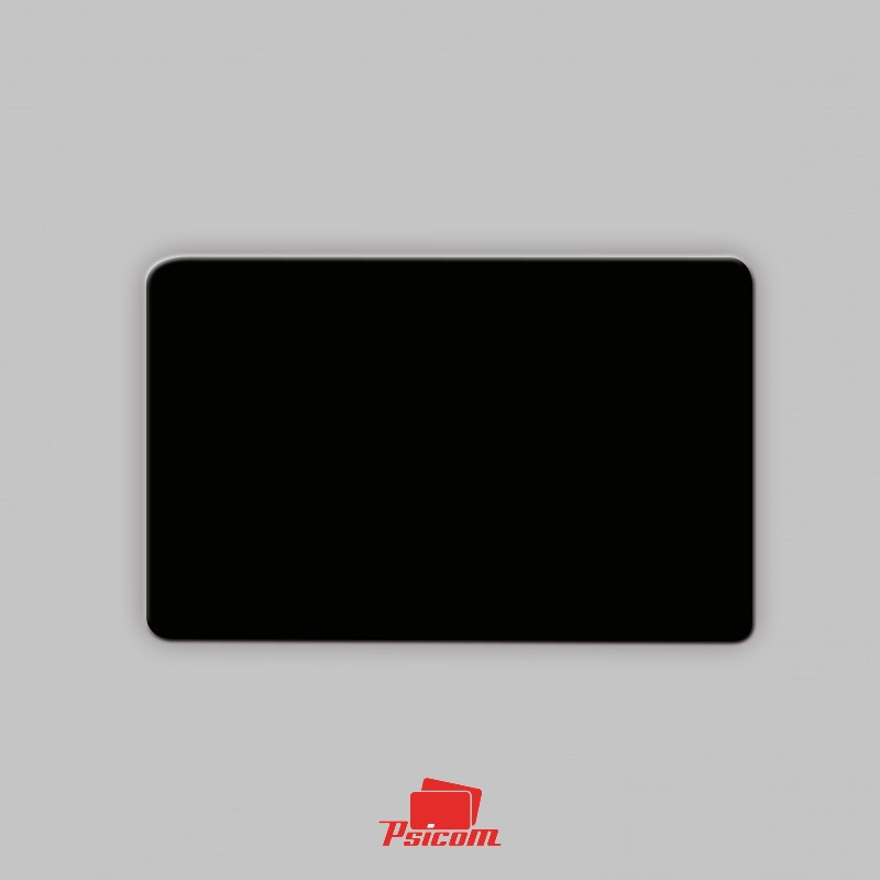 carte plastique couleur teinté dans la masse noire mate - PSICOM