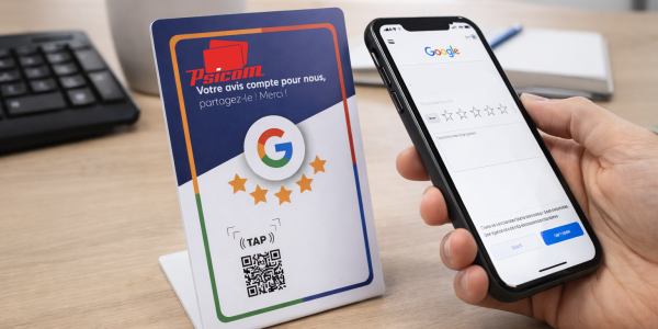 Chevalet NFC personnalisé : un outil moderne pour collecter des avis clients efficacement