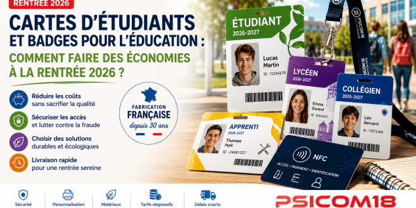 📚 Cartes d’étudiants et badges pour le secteur de l’éducation