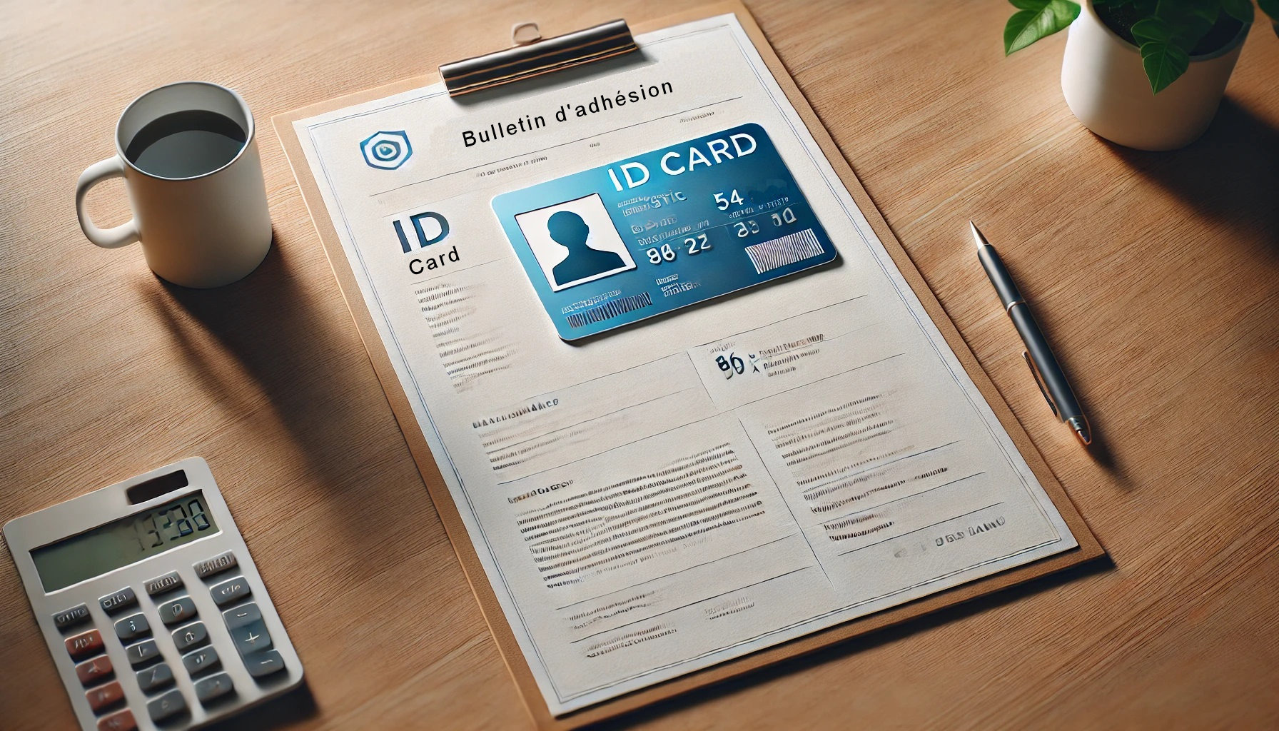  La carte personnalisée collée sur un support