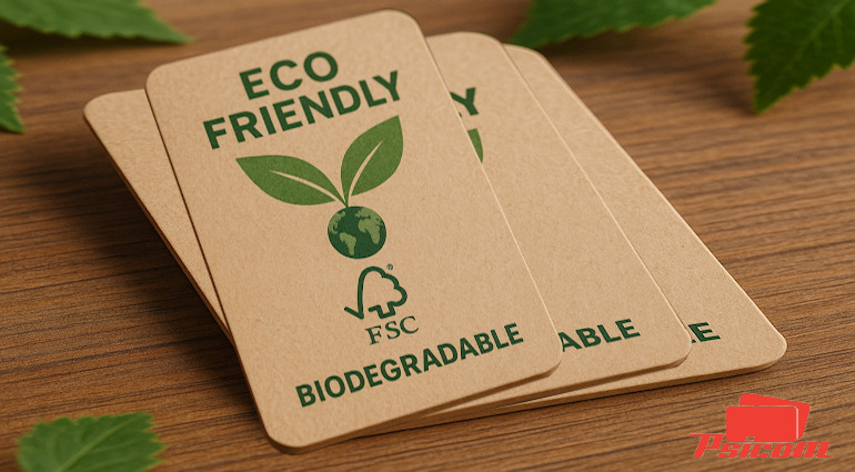 Cartes carton rigides au format CB : alternatives écologiques au plastique