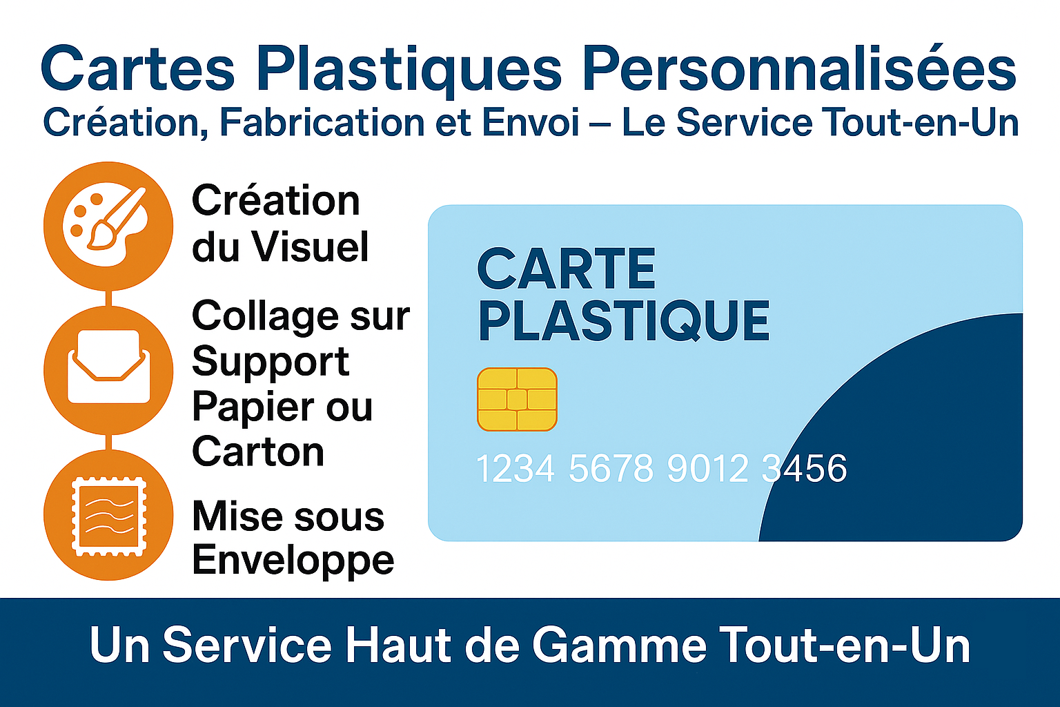 Cartes personnalisées tout en un : de la création à la livraison.