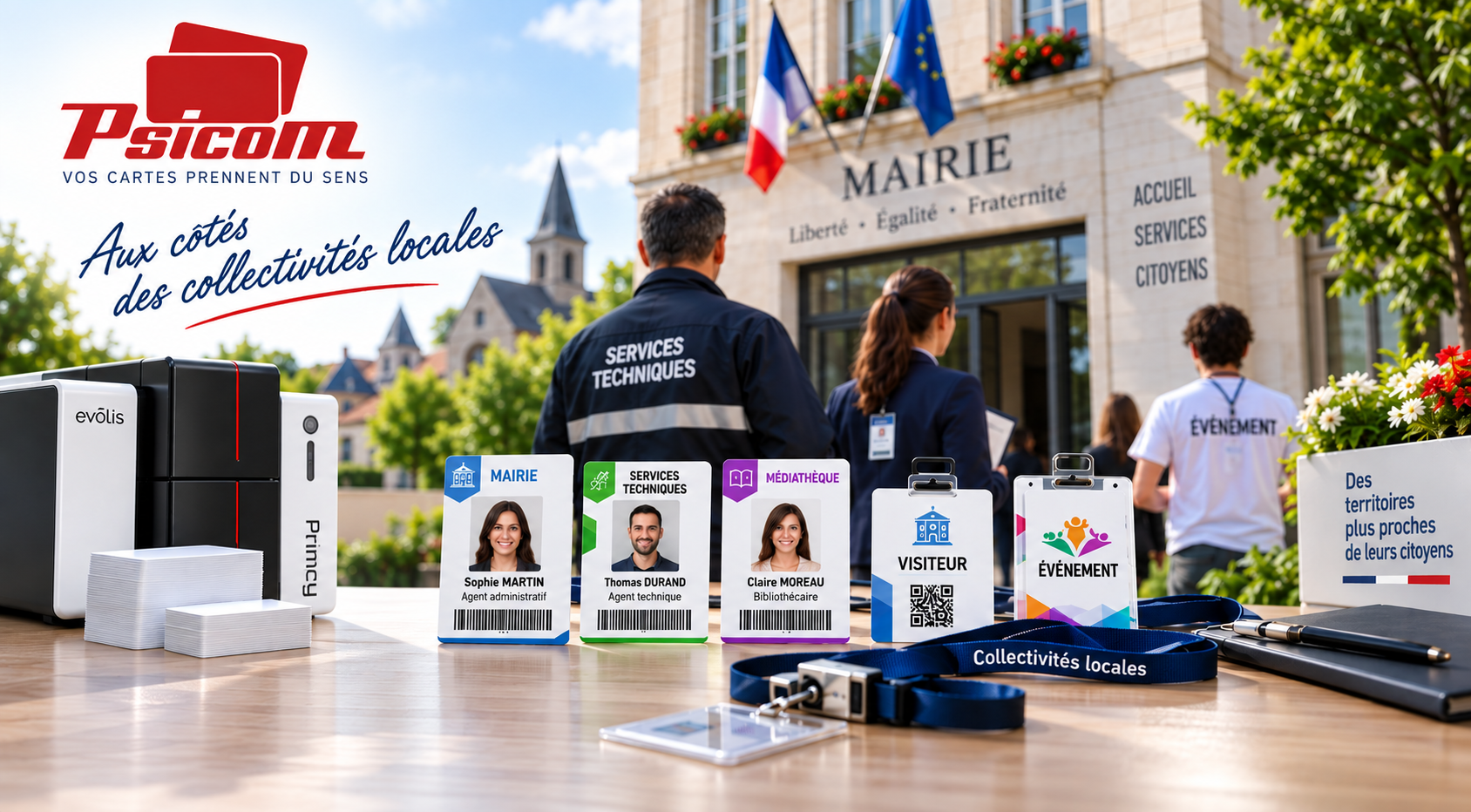 Cartes, badges et solutions d’identification pour les collectivités locales